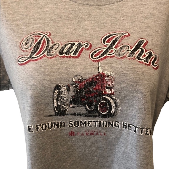 CDear John “I Found Something Better” Tee XL Gray Tractor Farm Redneck Country - Picture 3 of 5